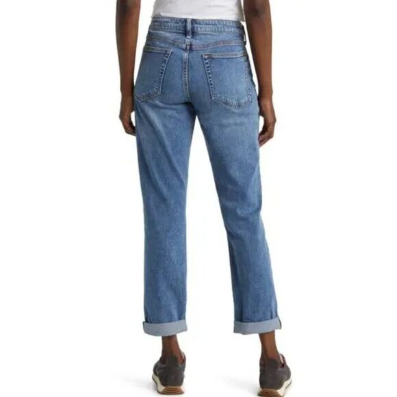 Rag & Bone Dre Low Rise Slim Boyfriend Jeans Distressed Blue River | Size 26 - Picture 2 of 10